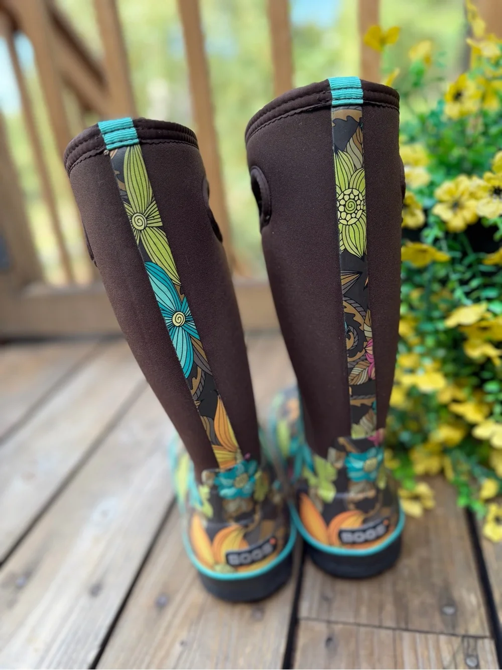 BOGS Floral Waterproof Garden Boots ⭐️NWT Outdoors Rain Gardening